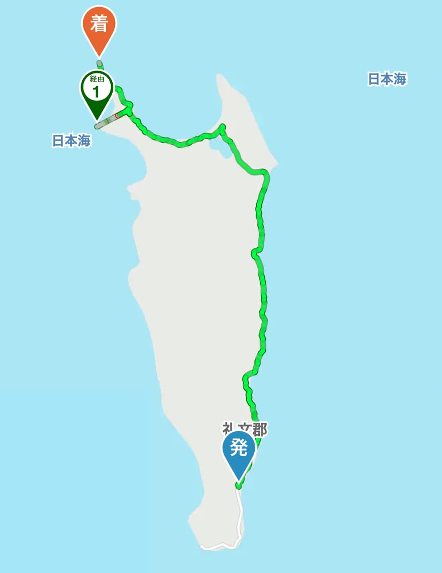 礼文島サイクリングコース